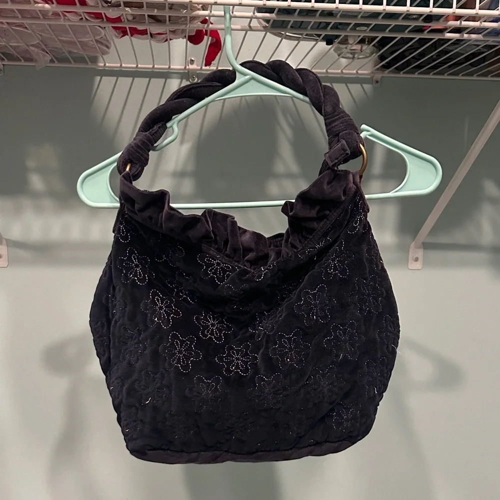 Vintage old navy velvet bag